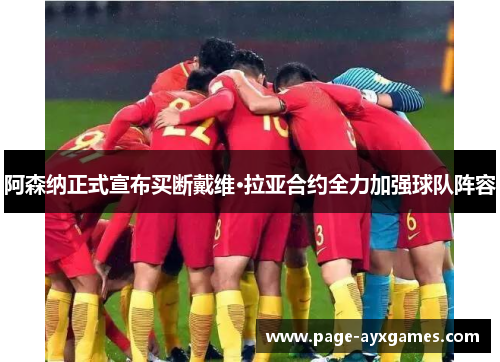 阿森纳正式宣布买断戴维·拉亚合约全力加强球队阵容